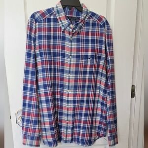 Vineyard Vines Men's Plaid Button Up Shirt Size Large